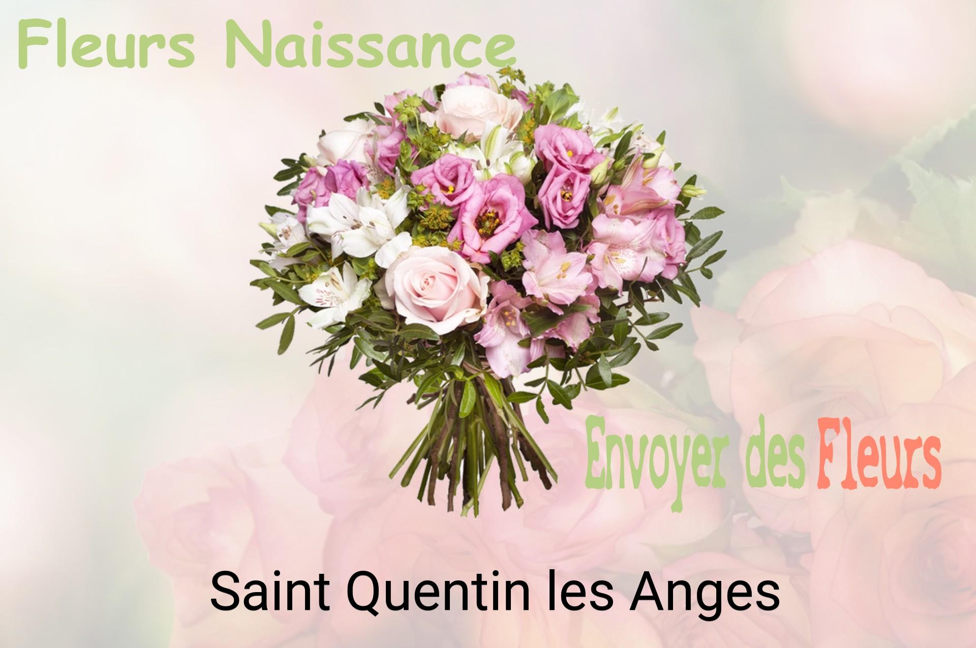 Bouquet de fleurs de naissance livré à Saint-Quentin-les-Anges